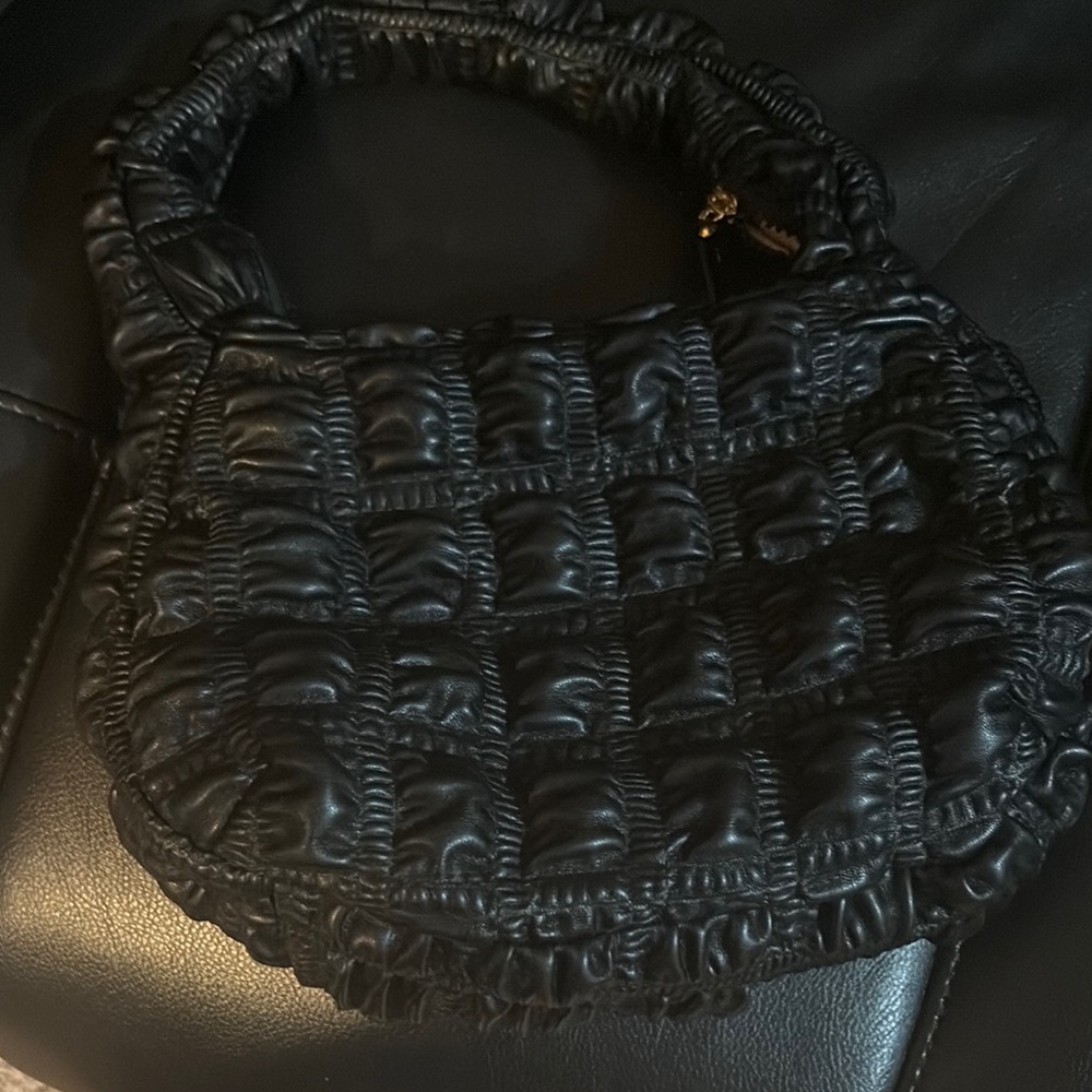 Elegant Black Quilted Bag